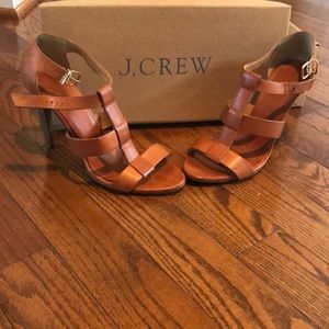 JCrew Leather Olympia Heels